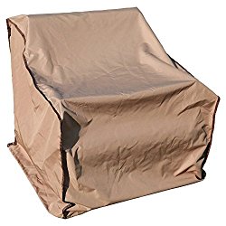TrueShade Plus Outdoor 1 Seat Sofa Cover Water-Resistant (Small 34″L x 34″w x 36″H (back Height) 24″H (front Height)
