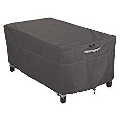 Classic Accessories Ravenna Rectangular Patio Coffee Table Cover – Premium Outdoor Furniture Cover with Durable and Water Resistant Fabric (55-327-015101-EC)
