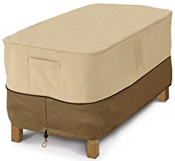 Classic Accessories Veranda Patio Coffee Table Cover – Durable and Water Resistant Outdoor Furniture Cover, Rectangular (55-121-011501-00)