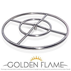 24″ Round Fire Pit Burner Ring (304 Series SS)