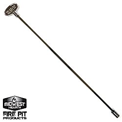 Midwest Hearth Universal Valve Key for Gas Fire Pits and Fireplaces – Polished Chrome (18-Inch)
