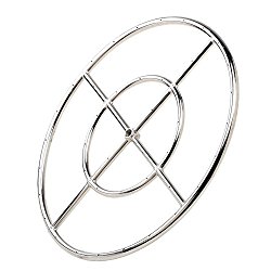 Stanbroil 24″ Round Fire Pit Burner Ring, 304 Series Stainless Steel, BTU 296,000 Max