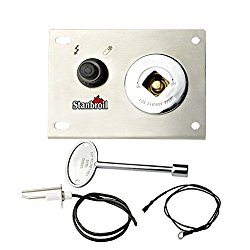 Stanbroil Fire Pit Gas Burner Spark Ignition Kit – Including Push Button Igniter Gas Shut-Off Valve with Key