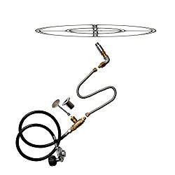 Stanbroil LP Propane Gas Fire Pit Stainless Steel Burner Ring Installation Kit, 12-inch