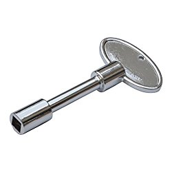 Stanbroil Universal 3-Inch Gas Valve Key Fits 1/4″ and 5/16″ Turn Ball Valve, Polished Chrome