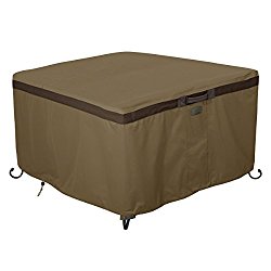 Classic Accessories Hickory Heavy Duty 42″ Square Fire Pit Table Cover – Durable and Water Resistant Patio Cover (55-637-240101-EC)