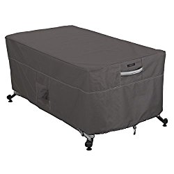 Classic Accessories Ravenna 56″ Rectangular Fire Pit Table Cover – Premium Outdoor Cover with Durable and Water Resistant Fabric (55-598-015101-EC)