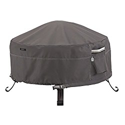 Classic Accessories Ravenna Full Coverage Round Fire Pit Cover – Premium Outdoor Cover with Durable and Water Resistant Fabric, Small (55-484-015101-EC)
