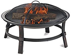Endless Summer WAD15121MT Brushed Copper Wood Burning Outdoor Firebowl