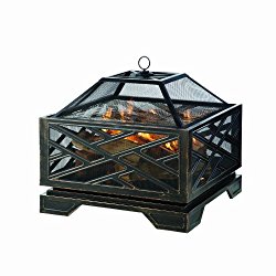 Pleasant Hearth Martin Extra Deep Wood Burning Fire Pit, 26-Inch
