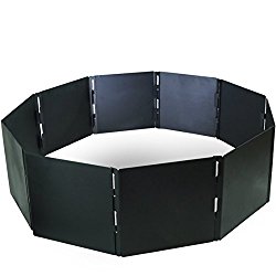 Campfire Portable Fire Pit Ring 40″ Diameter 10 Stackable Panels Heavy Steel