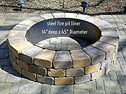 Fire Pit Liner- Round Campfire Ring- 45″Dia. x 14″ Deep