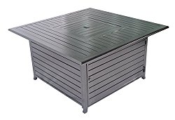 Legacy Heating Squre Fire Pit Table, all Aluminium Constucture with Stainless Steel Burner and Table lid CDFP-S-CA