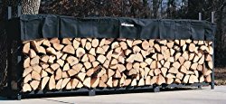 The Woodhaven 12 Foot Firewood Log Rack with Cover