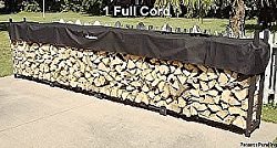 The Woodhaven 16 Foot Firewood Log Rack with Cover