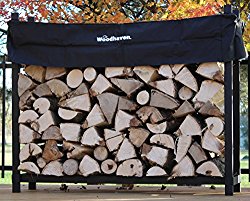 The Woodhaven 5 Foot Firewood Log Rack with Cover