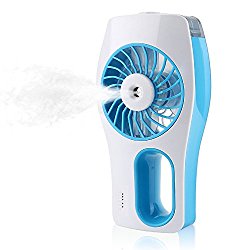iEGrow Handheld USB Mini Misting Fan with Personal Cooling Humidifier(Blue)