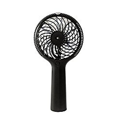 Misting Fan, Uleade 2 in 1 Mini Handheld USB Misting Fan with Personal Cooling, Rechargeable Portable Mist Humidifier Fan for Home Office Travel (2 Speed,Black)