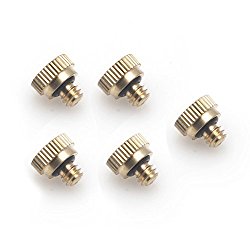 Feamos 5pcs Great Brass Misting Nozzles for Garden Cooling System [0.15-0.8mm to Choose] (0.8mm)