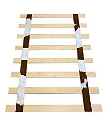 Custom Made in the U.S.A.! Queen Size – Authentic Cowhide Bed Slats/Platform Bed Boards – Cut to the Width of Your Choice