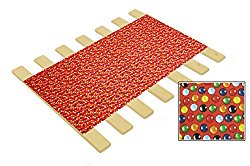 Custom Made in the U.S.A.! Themed Youth Size Bed Slats/Platform Bed Boards-Cut to the Width of Your Choice (Red Bubblegum)