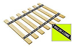 Custom Made in the U.S.A.! Youth Size Bed Slats/Platform Bed Boards-Cut to the Width of Your Choice (Zombie Black Strap)