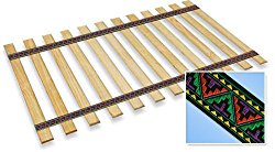 New Twin Size Custom Width Bed Slats with a Navajo Themed Fabric Roll – Choose your needed size – Eliminates the need for a link spring or box spring!
