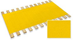 New Twin Size Custom Width Bed Slats with a Yellow Canvas Roll – Choose your needed size – Eliminates the need for a link spring or box spring!