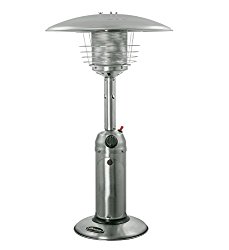 AZ Patio Heaters HLDS032-B Portable Table Top Stainless Steel Patio Heater, Stainless Finish