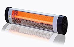 Versonel Electric Wall Mount Infrared Heater, Sliver