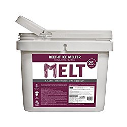 Snow Joe MELT25IB-BKT 25-lb Flip-Top Bucket with Scoop Beet-It, Cma + Beet Extract Enriched Melt