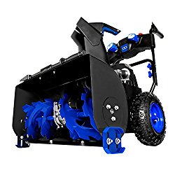Snow Joe ION8024-XR 24-Inch 80 Volt 2×5 Ah Batteries Cordless Two Stage Snow Blower 4-Speed + Headlights