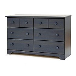 South Shore Furniture, Summer Breeze Collection, 6 Drawer Dresser, Blueberry