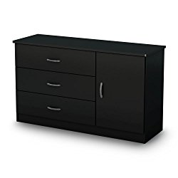South Shore Libra Dresser, Pure Black
