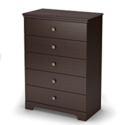 South Shore Zach 5-Drawer Chest, Chocolate