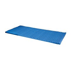 Duro-Med Foam Bed Topper, Hospital Bed Pad, Foam Bed Pad, Blue, Made in the USA, 33 by 72 by 2 Inches