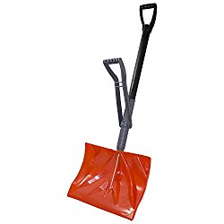 EMSCO Bigfoot Combination Snow Shovel with Adjustable Ergonomic Handle – Alleviates Bending and Strain on Lower Back – Adjusts to User’s Height