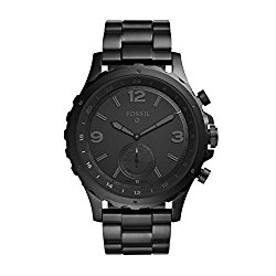 Fossil Q Nate Gen 2 Men’s Black IP Stainless Steel Hybrid Smartwatch FTW1115