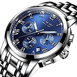 Watches Men Luxury Brand Chronograph Men Sports Watches Waterproof Full Steel Quartz Men’s Watch