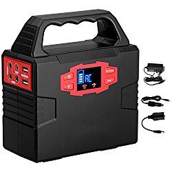 ACOPOWER 150Wh/40,800mAh Portable Generator Power Supply Solar Energy Storage Lithium ion Battery with AC Power Inverters 110V/60Hz, USB Ports 5V/3A, DC Ports 9~12.6V/15A, Charged by AC/Solar Panels