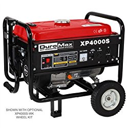 DuroMax XP4000S 7.0 HP Air Cooled OHV Gasoline Powered Portable RV Generator, 4000-watt, Red