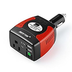 BESTEK 150W Power Inverter with 3.1A Dual USB Charging Ports