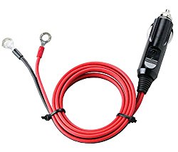 Carviya 16 AWG 15A/20A Male Plug Cigarette Lighter Adapter Power Supply Cord with 1 Meter 3.3 Feet Cable Wire For Car Inverter,Air Pump, Electric Cup