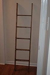 Rustic Ladder, 72″ Distressed Blanket Ladder, Quilt Ladder, Ladder Shelf, Pot Rack, Custom Build