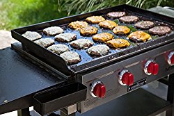 Camp Chef, Best Professional Restaurant Grade Cooking Flat Tog Grill with Grilling Surface and Side Shelves FT600