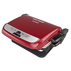 George Foreman GRP4842RB Multi-Plate Evolve Grill (Panini Press, Grilling, and Waffle Plates Included),Red