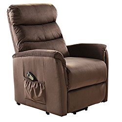 Giantex Recliner Power Lift Chair Easy Comfort Recliner Living Room Furniture with Remote