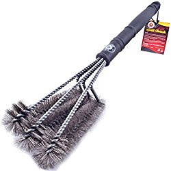 Alpha Grillers 18″ Grill Brush. Best BBQ Cleaner. Safe For All Grills. Durable & Effective. Stainless Steel Wire Bristles And Stiff Handle. A Perfect Gift For Barbecue Lovers.