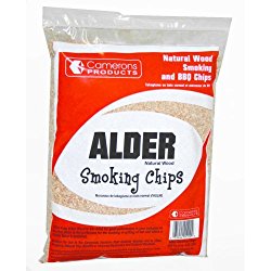 Alder Wood Smoker Chips- 100% Natural Wood Smoking and Barbecue Chips- 2 lb. Bag