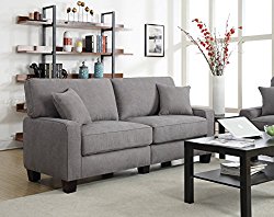 Serta RTA Palisades Collection 73″ Sofa in Glacial Gray